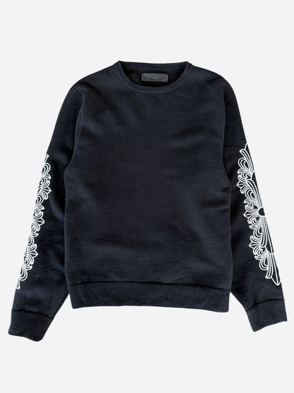 Chrome Hearts Black & White Floral Cashmere Sweater
