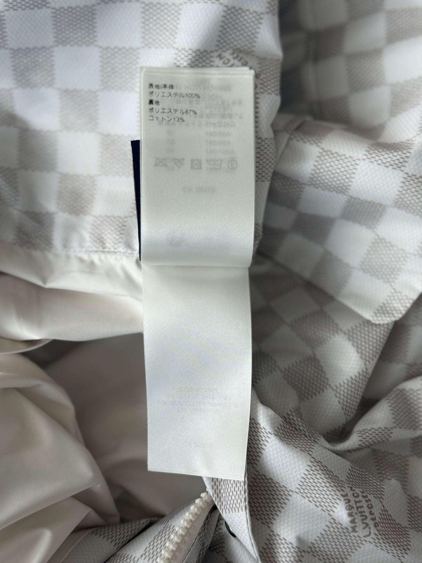Louis Vuitton White & Beige Damier Windbreaker