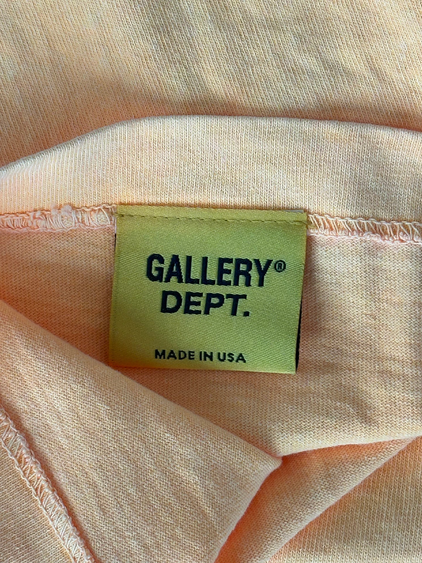 Gallery Dept Orange & Black French Logo T-Shirt