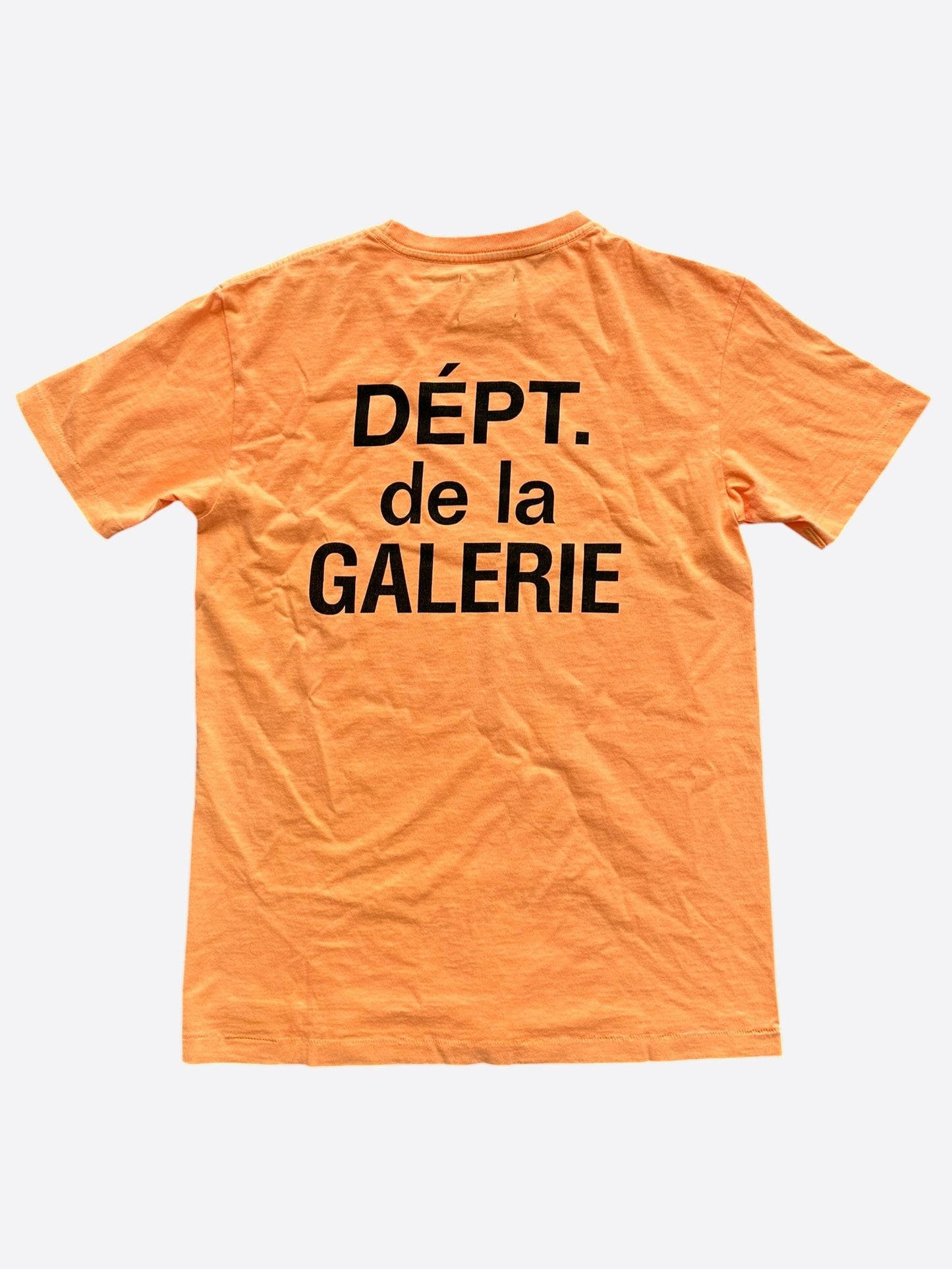 Gallery Dept Orange & Black French Logo T-Shirt