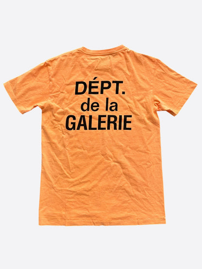 Gallery Dept Orange & Black French Logo T-Shirt
