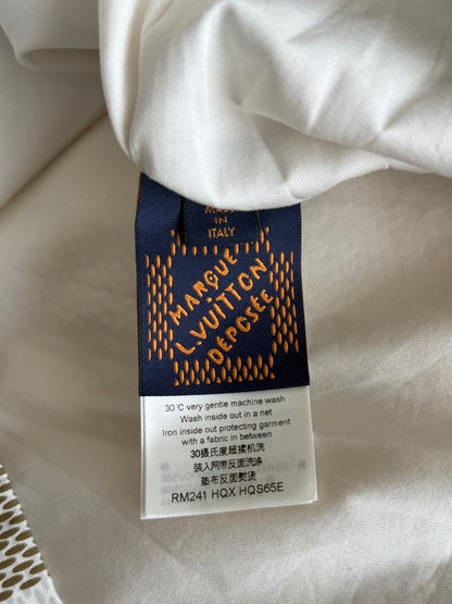 Louis Vuitton White & Beige Damier Jacket