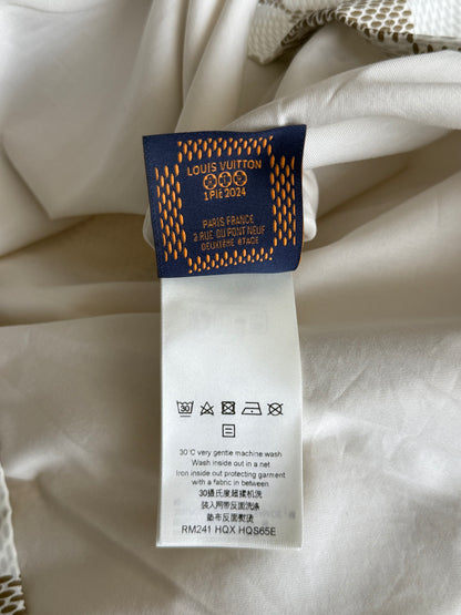 Louis Vuitton White & Beige Damier Jacket