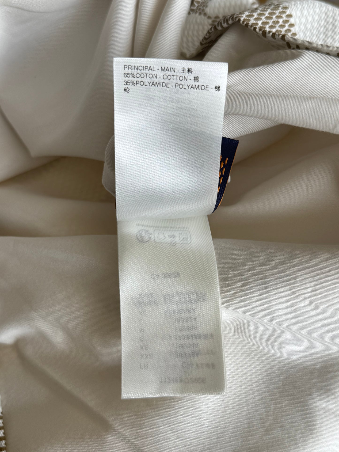 Louis Vuitton White & Beige Damier Jacket