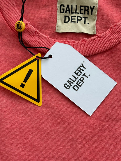 Gallery Dept Sun Faded Red & Black Logo T-Shirt