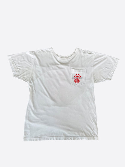 Chrome Hearts White & Red Dagger Logo T-Shirt