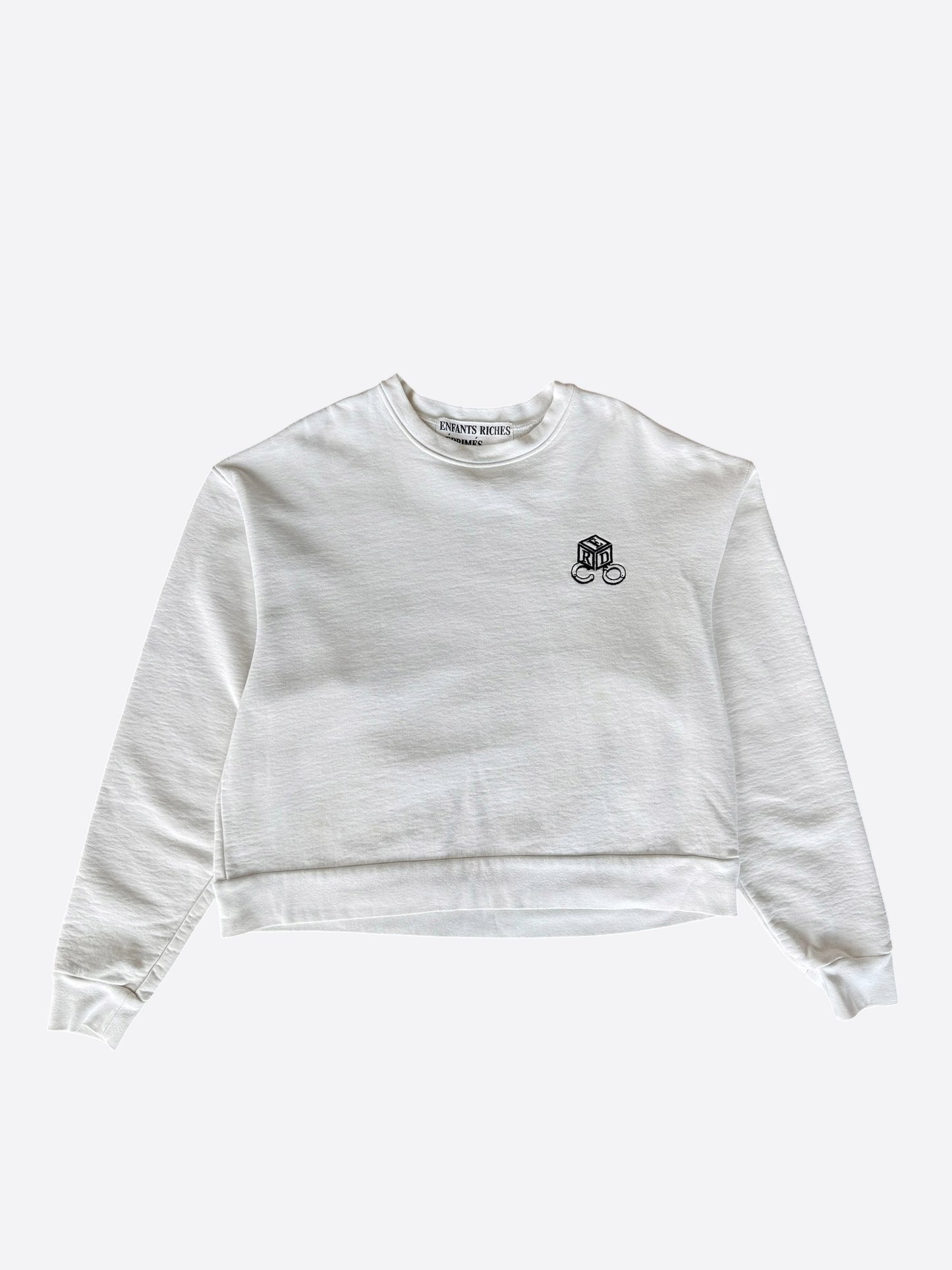Enfants Riches White & Black America Logo Sweater