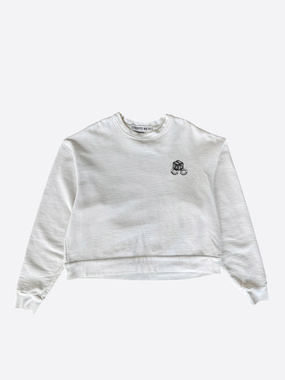 Enfants Riches White & Black America Logo Sweater