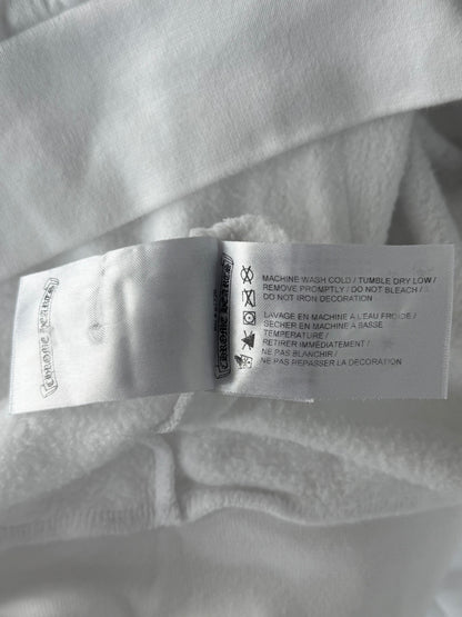 Chrome Hearts White & Grey Miami Horseshoe Logo Hoodie