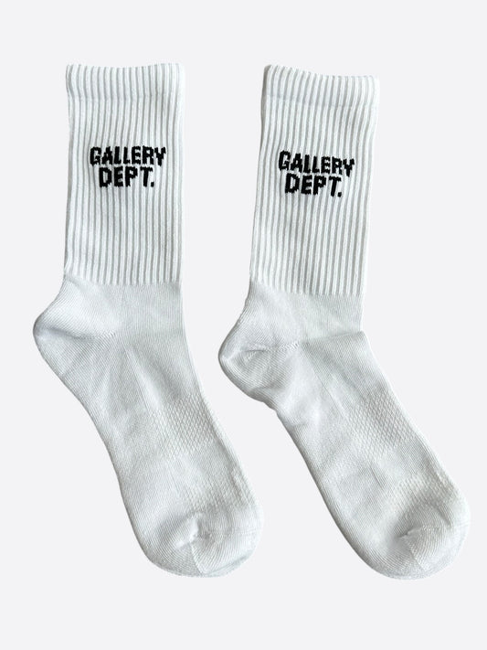Gallery Dept ASICS White & Black Logo Socks