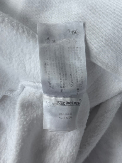 Chrome Hearts White & Grey Miami Horseshoe Logo Hoodie