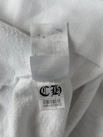 Chrome Hearts White & Grey Miami Horseshoe Logo Hoodie