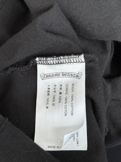 Chrome Hearts Black & Pink Horseshoe Logo T-Shirt