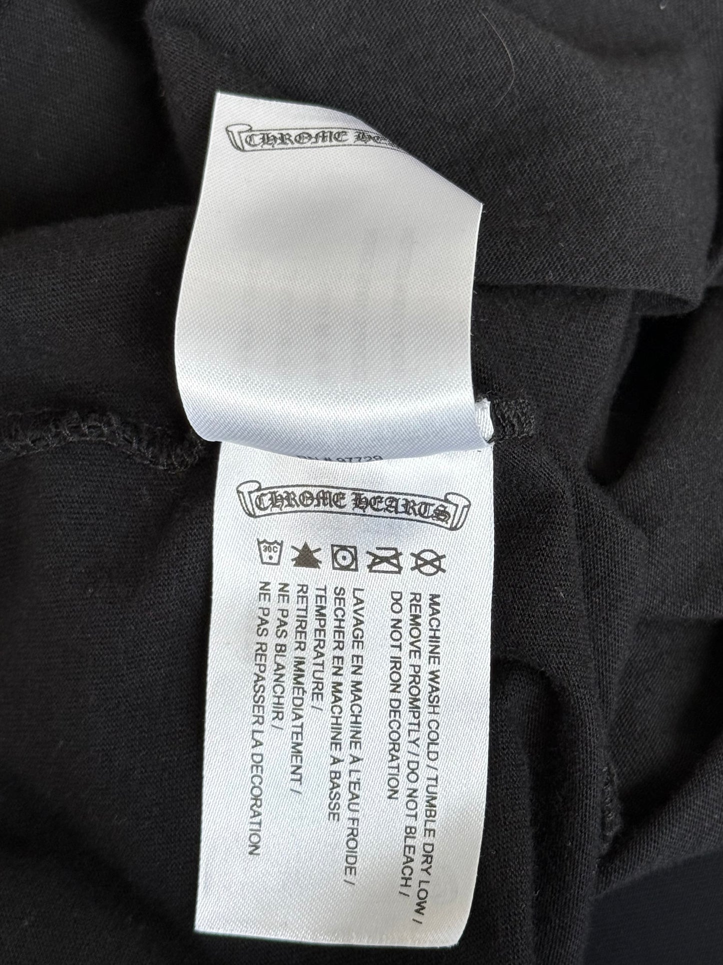 Chrome Hearts Black & Pink Horseshoe Logo T-Shirt