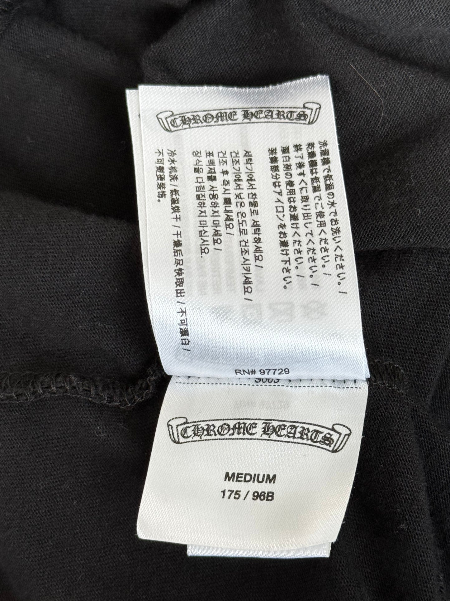 Chrome Hearts Black & Pink Horseshoe Logo T-Shirt