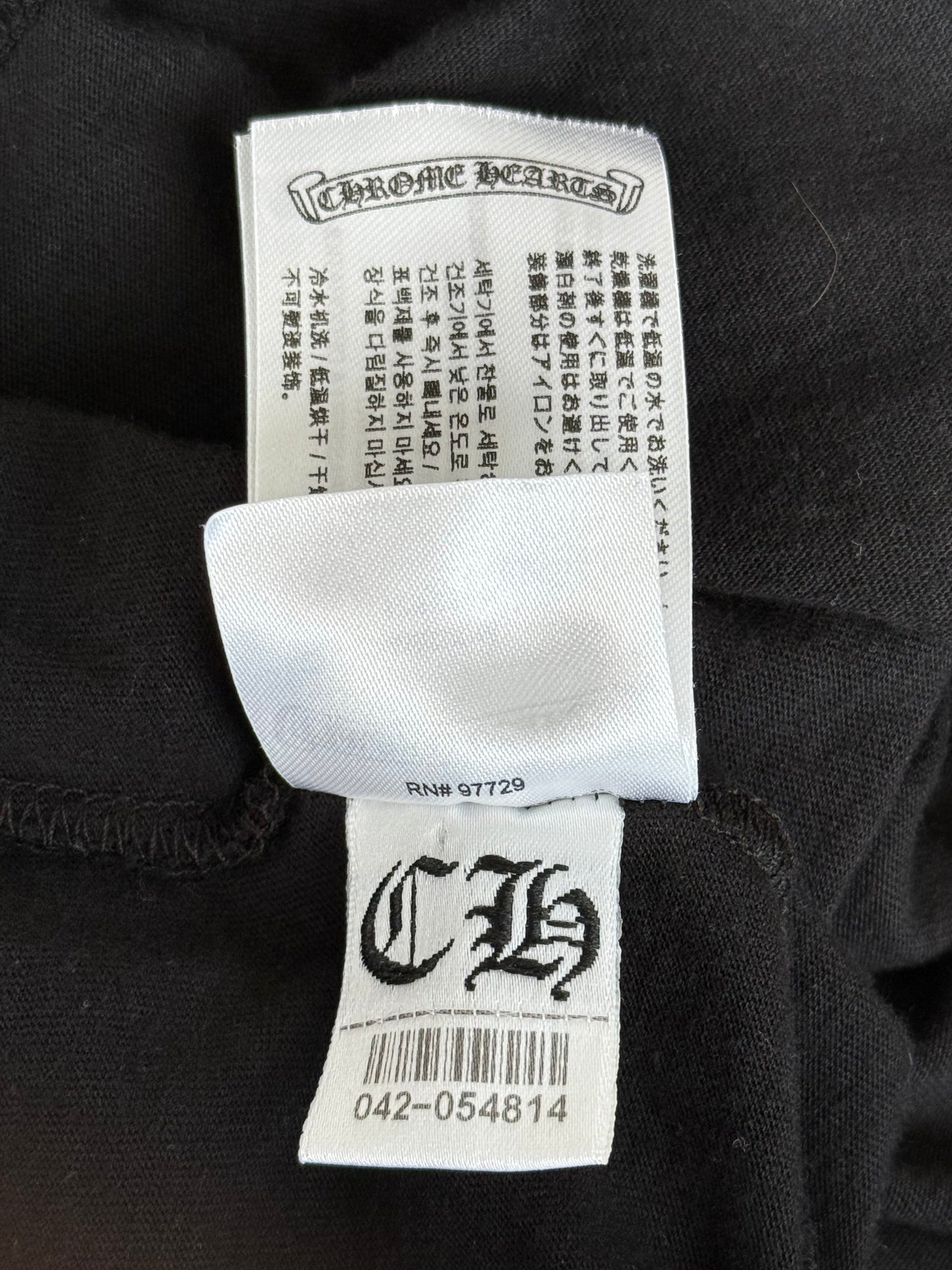Chrome Hearts Black & Pink Horseshoe Logo T-Shirt