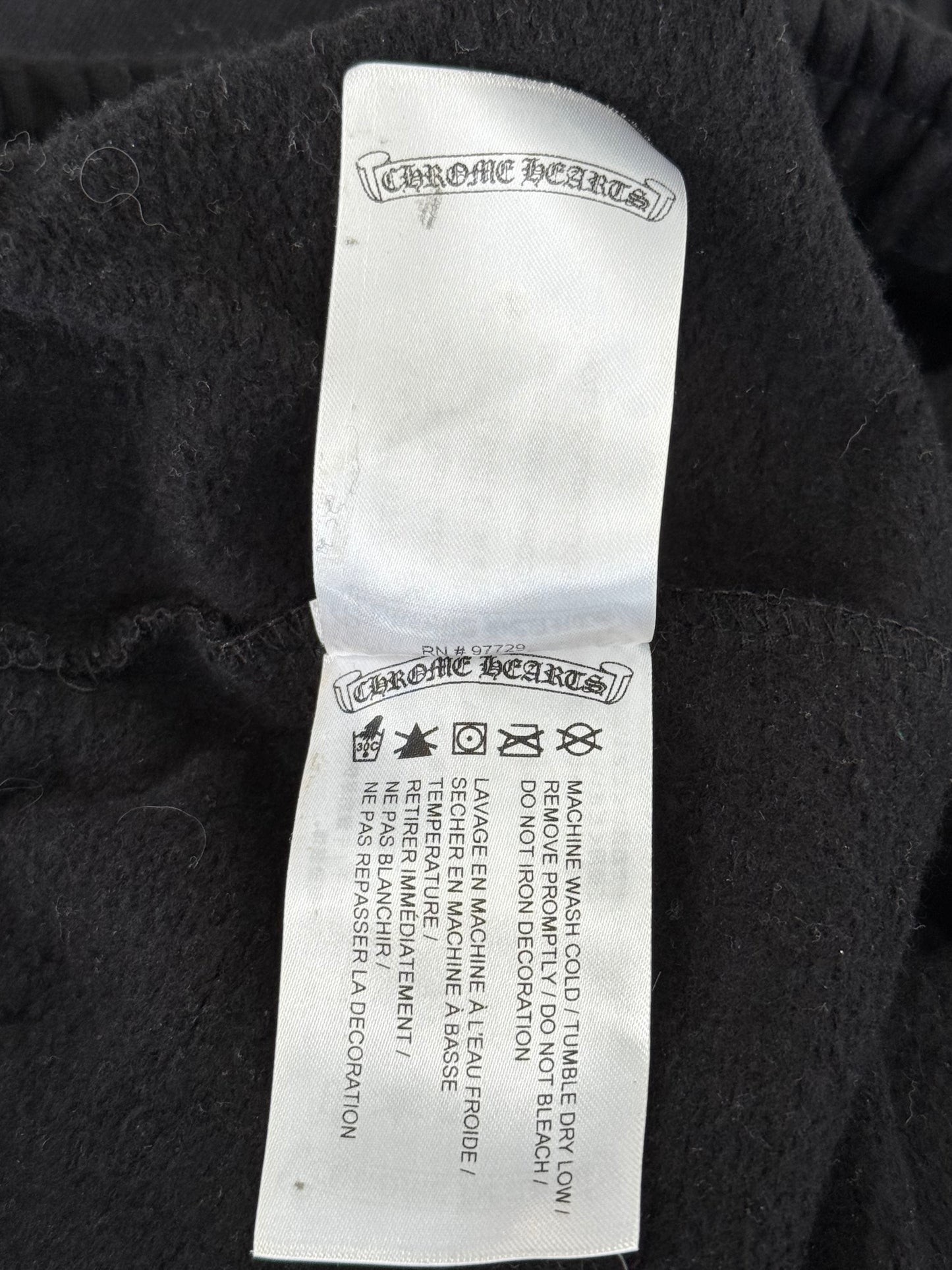 Chrome Hearts Black & White Logo Sweatpants