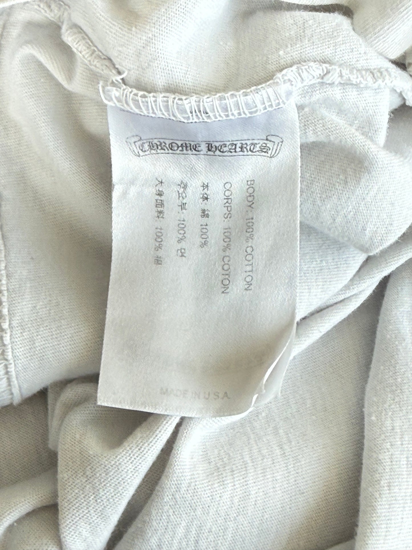 Chrome Hearts White Multicolor Cross T-Shirt