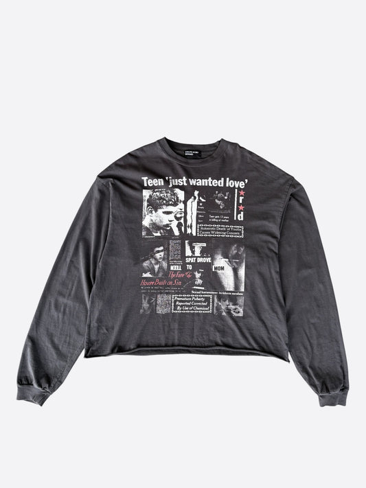Enfants Riches Deprimes Black & Whtie Teen Just Wanted Love Longsleeve T-Shirt