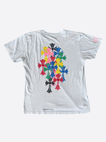 Chrome Hearts White Multicolor Cross T-Shirt
