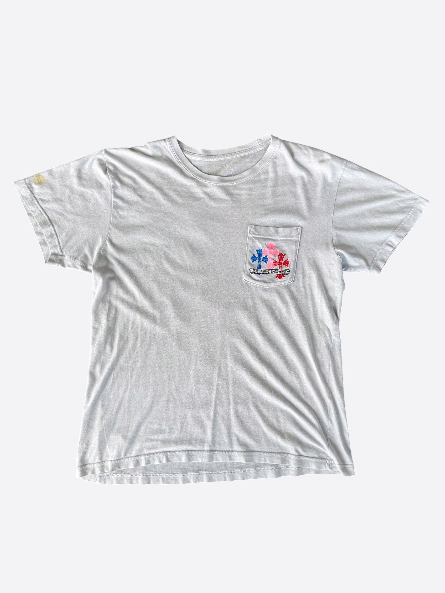 Chrome Hearts White Multicolor Cross T-Shirt