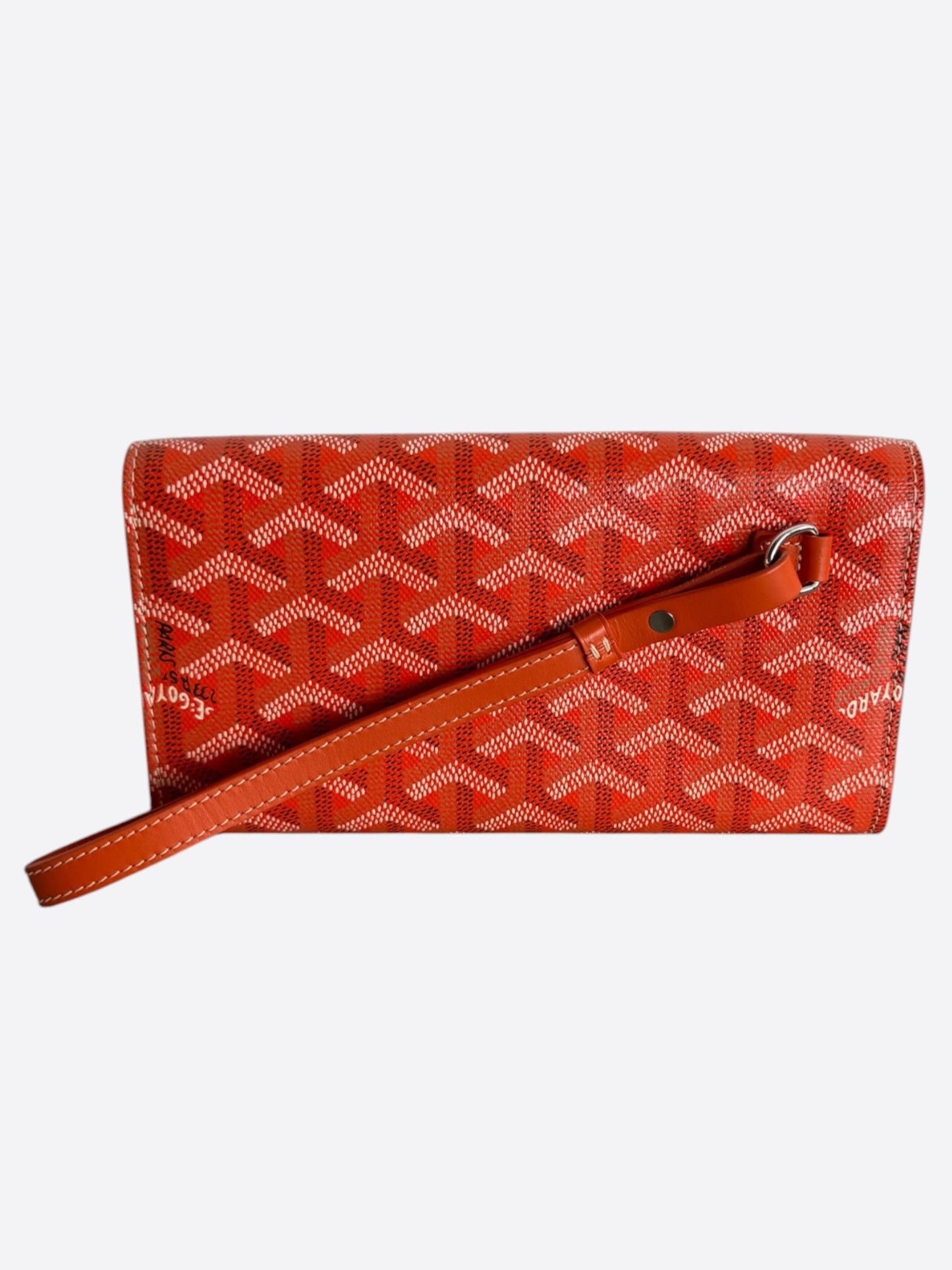 Goyard Orange Monte Carlo Clutch Bag