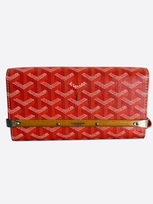 Goyard Orange Monte Carlo Clutch Bag