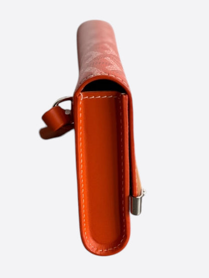 Goyard Orange Monte Carlo Clutch Bag