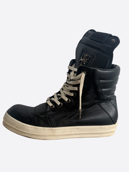 Rick Owens Chrome Hearts Black Cross Geobaskets