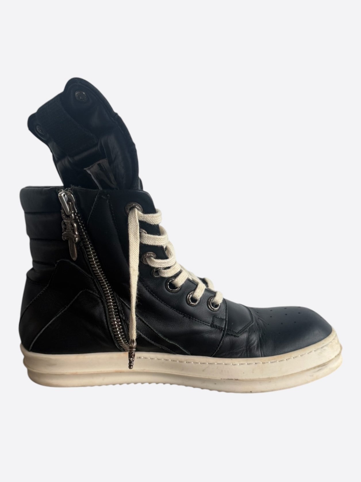 Rick Owens Chrome Hearts Black Cross Geobaskets