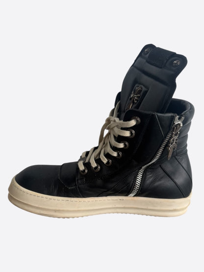 Rick Owens Chrome Hearts Black Cross Geobaskets