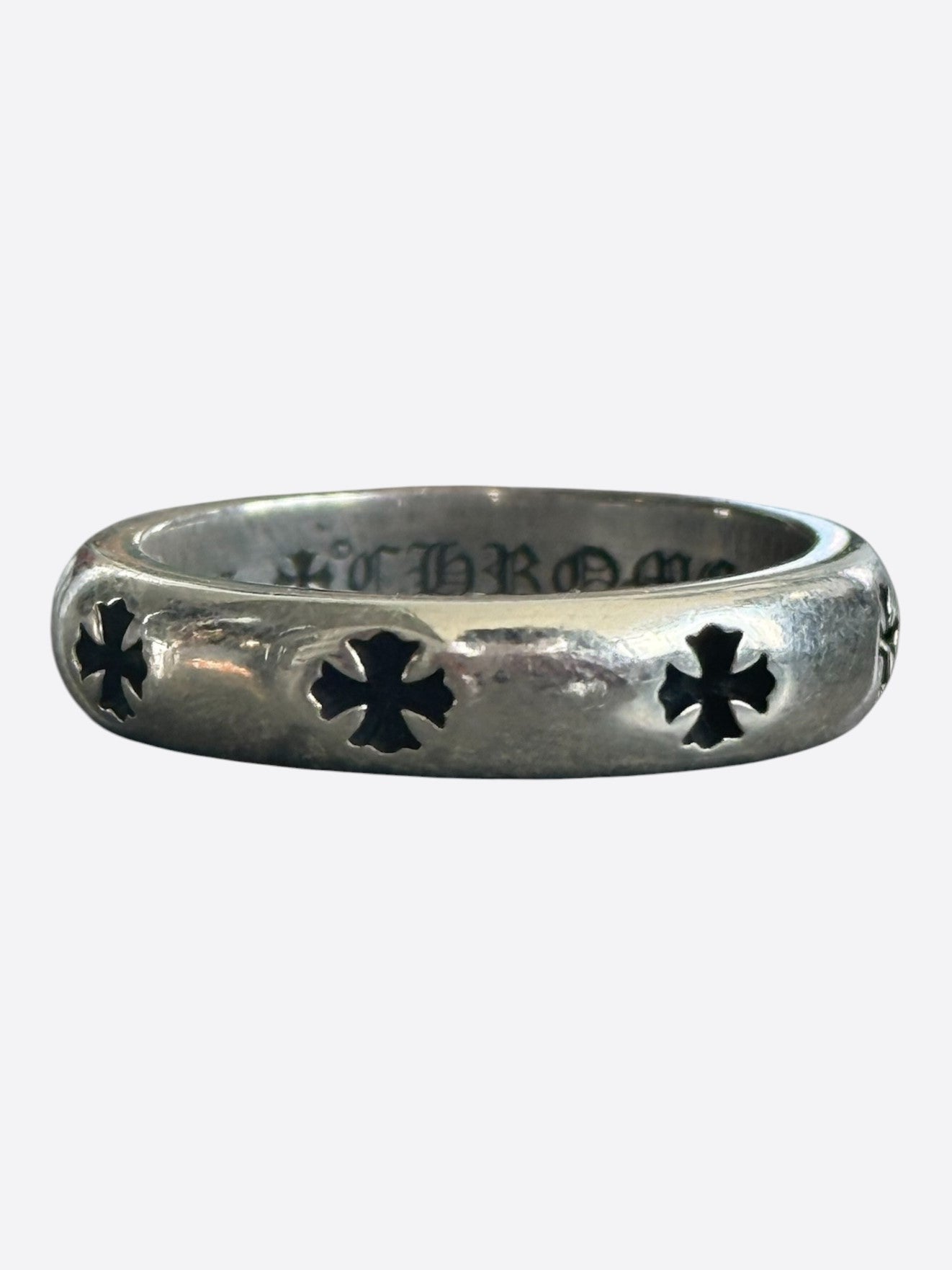 Chrome Hearts Silver Negative Plus Cross Ring