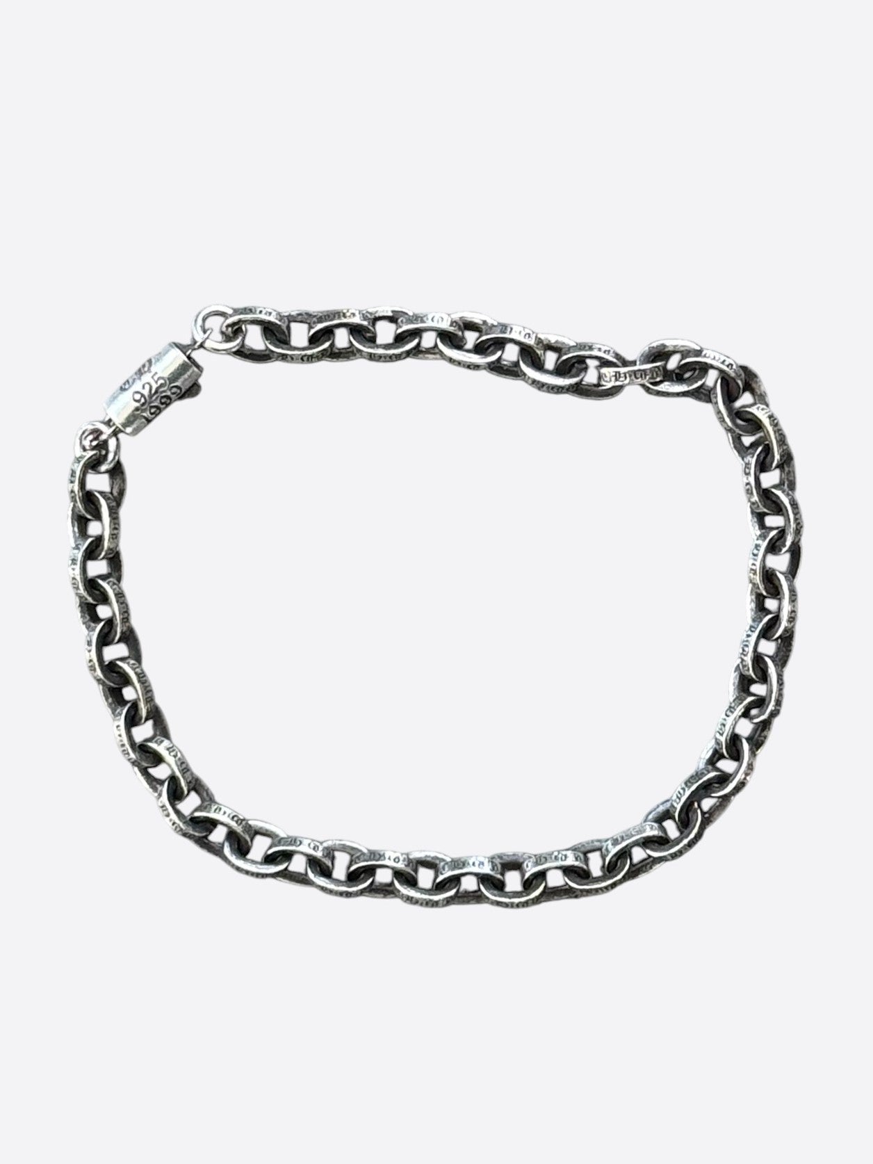 Chrome Hearts Silver Paper Chain Bracelet