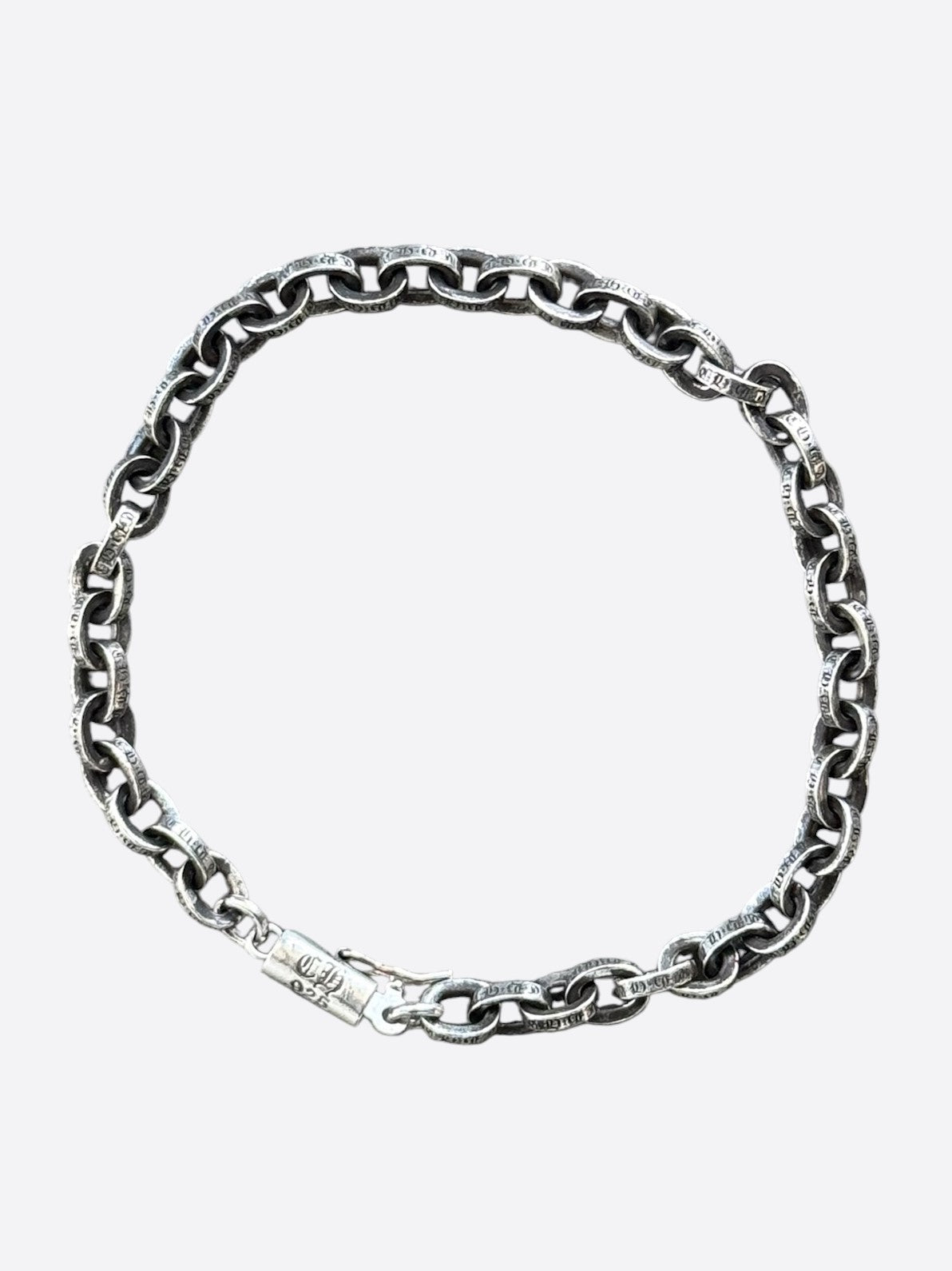 Chrome Hearts Silver Paper Chain Bracelet