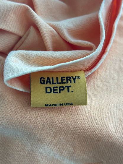 Gallery Dept Faded Orange & Black French Logo Longsleeve T-Shirt