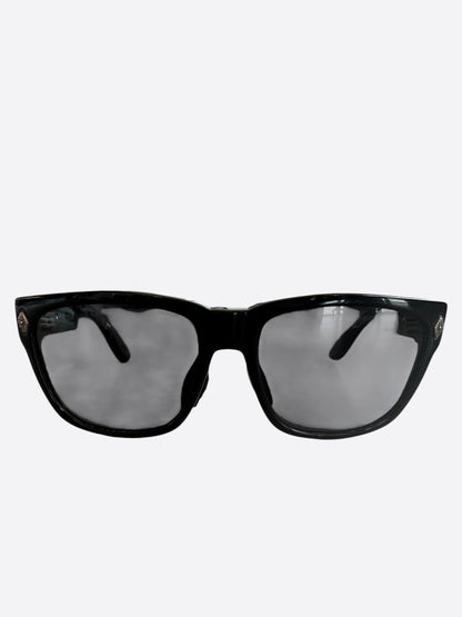 Chrome Hearts Black & Silver Disco Stick Sunglasses