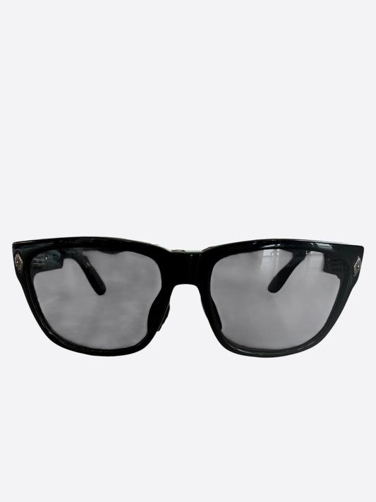 Chrome Hearts Black & Silver Disco Stick Sunglasses