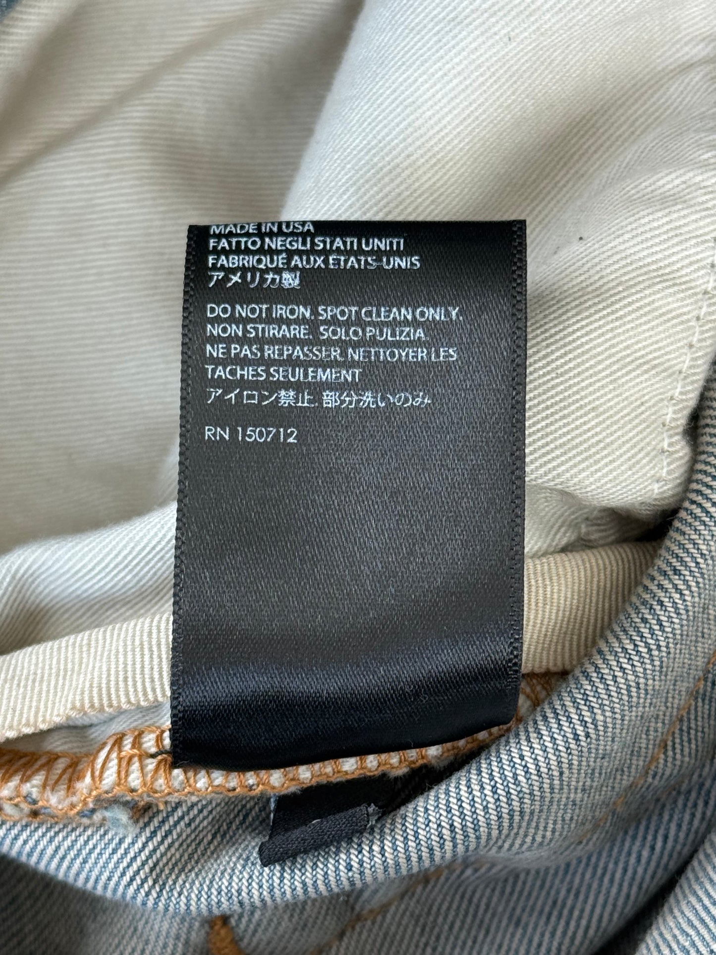 Amiri Clay Indigo & Black Patch MX1 Jeans