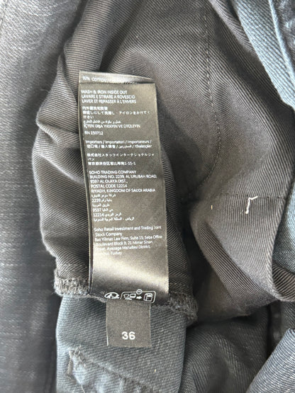 Amiri Aged Black & Python Patch Thrasher Jeans