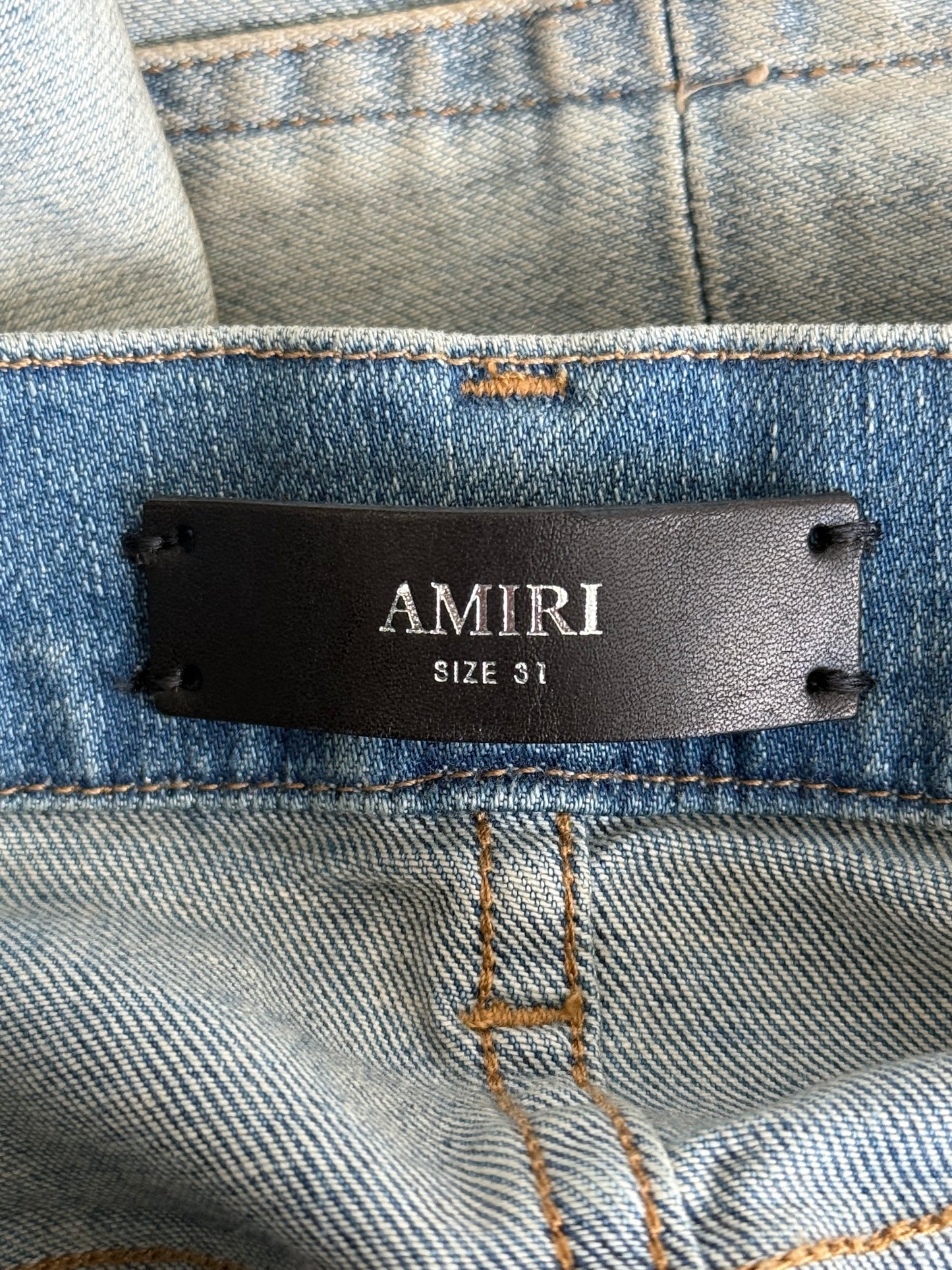 Amiri Antique Indigo & Black Patch MX1 Jeans