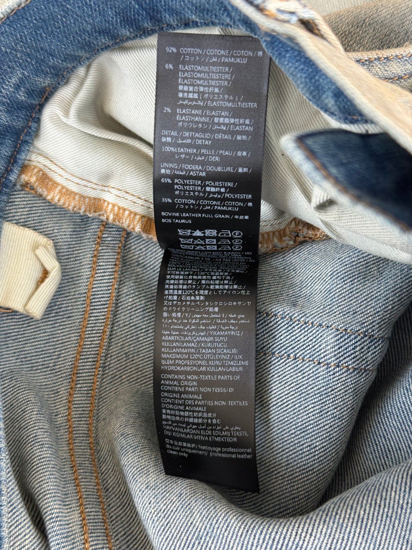 Amiri Antique Indigo & Black Patch MX1 Jeans