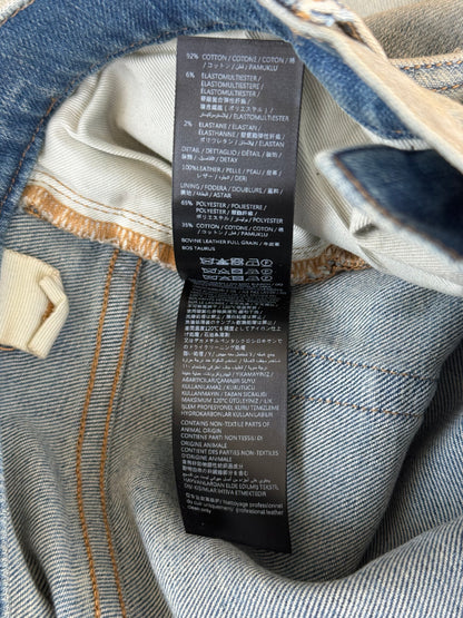 Amiri Antique Indigo & Black Patch MX1 Jeans