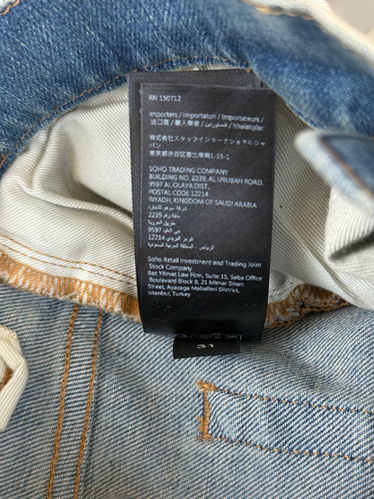 Amiri Antique Indigo & Black Patch MX1 Jeans