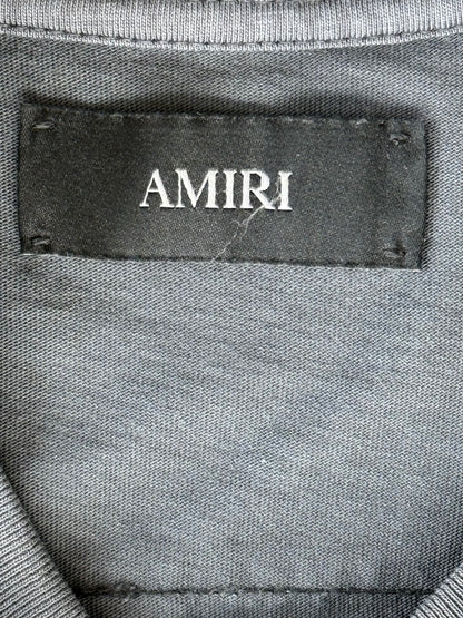 Amiri Black Bleached Bandana Patch T-Shirt