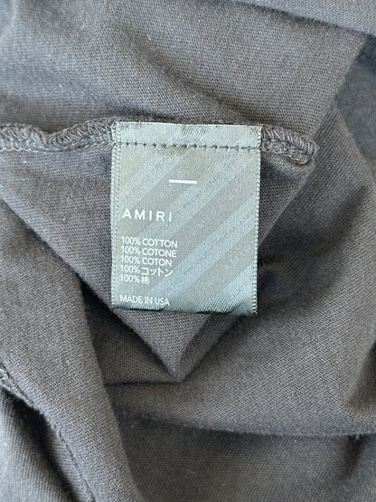 Amiri Black & Blue MA Bar Logo T-Shirt