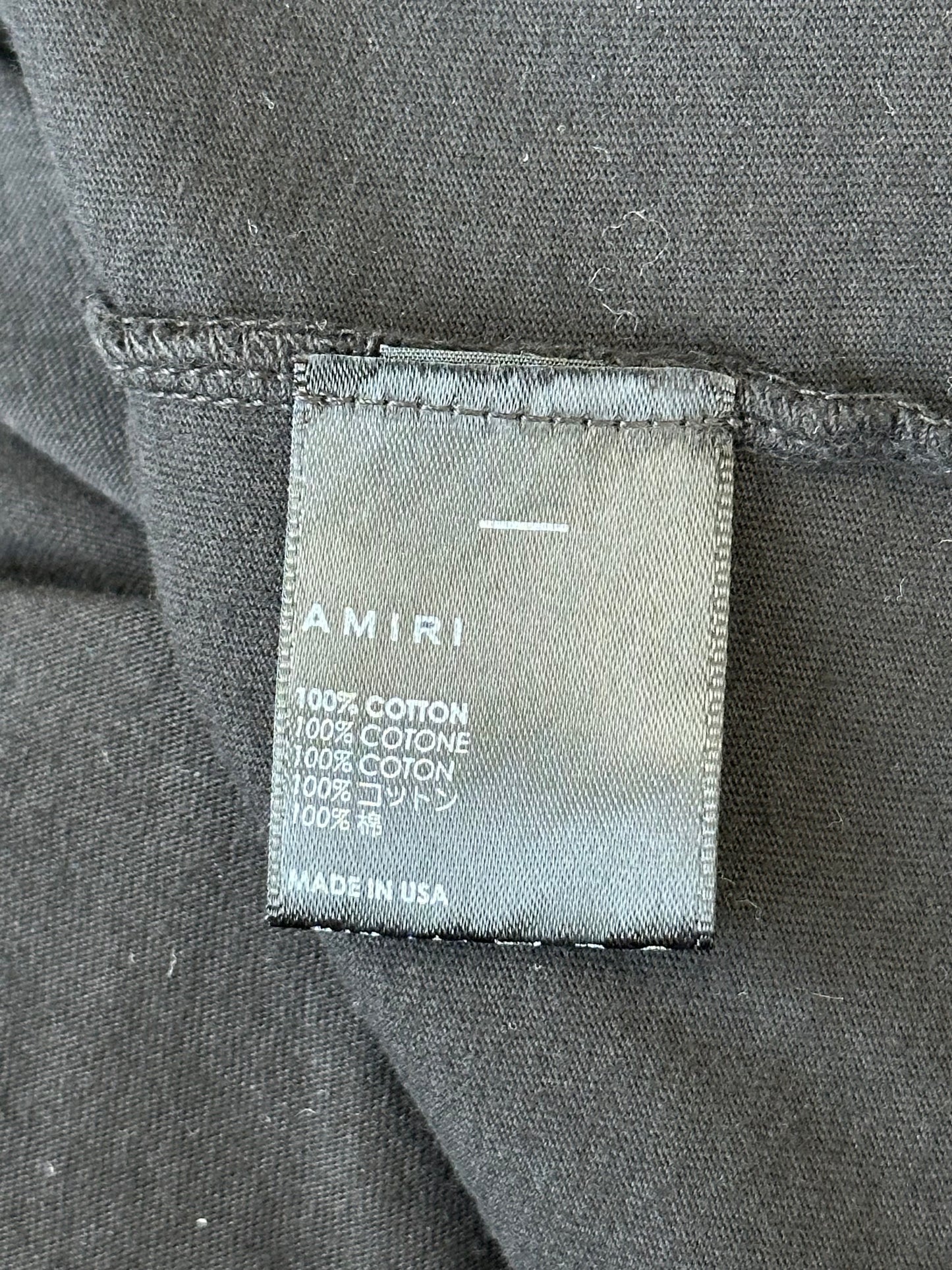 Amiri Black & White Dragon Logo T-Shirt