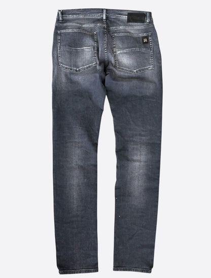 Amiri Aged Black & Python Patch Thrasher Jeans