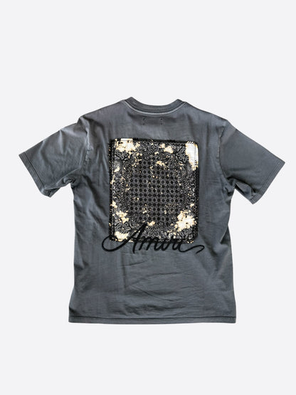 Amiri Black Bleached Bandana Patch T-Shirt