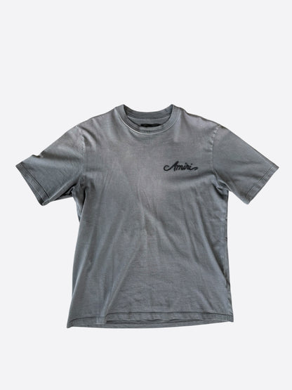 Amiri Black Bleached Bandana Patch T-Shirt