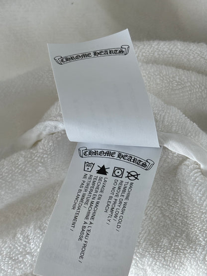 Chrome Hearts White Plus Cross Jacquard Robe